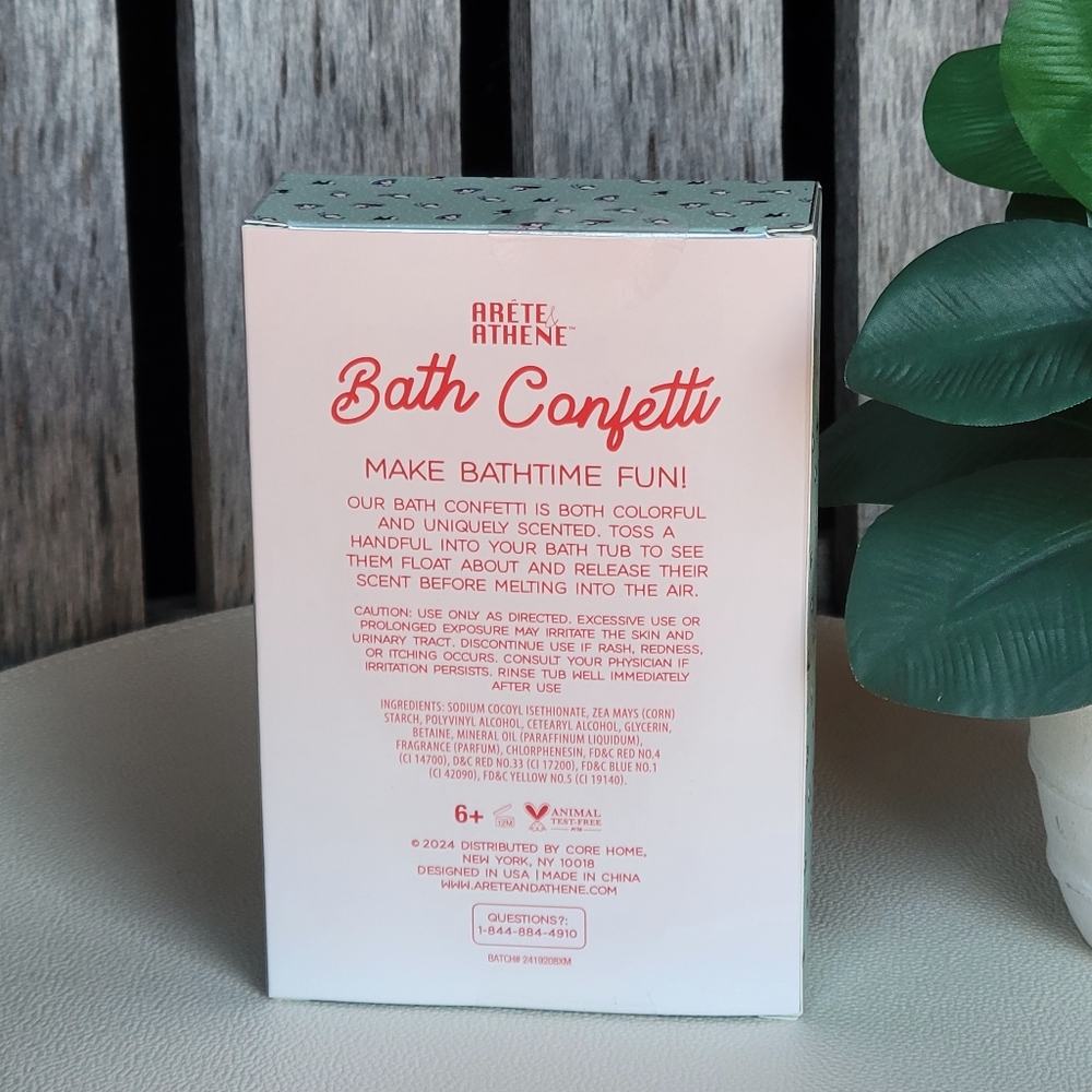 Bath Confetti - Pink & Teal Vanilla Frost 4.23oz - Picture 3 of 3